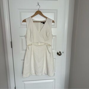 French Connection Cream Backless Dress